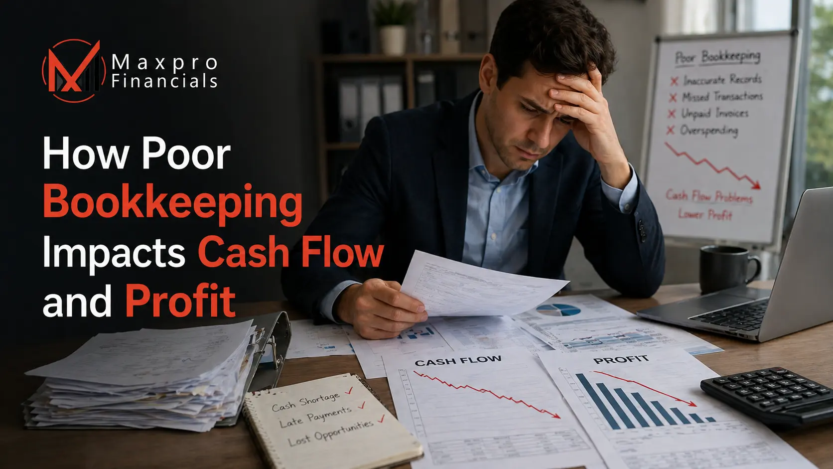 How Poor Bookkeeping Impacts Cash Flow and Profit