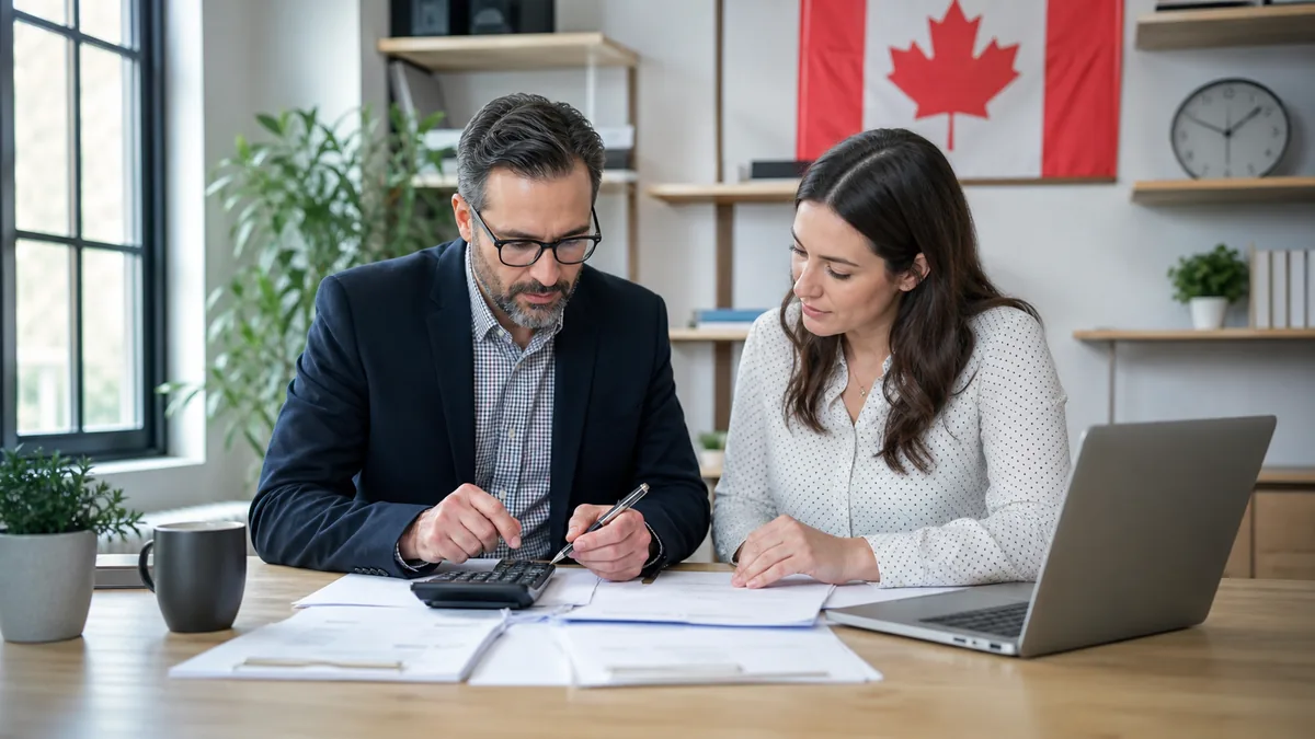 Canadian business owner reviewing corporate tax rates