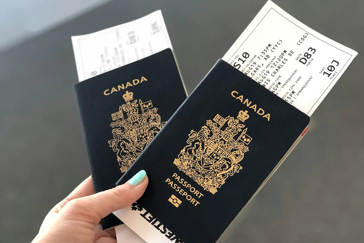 Canadian passport used for residency documentation