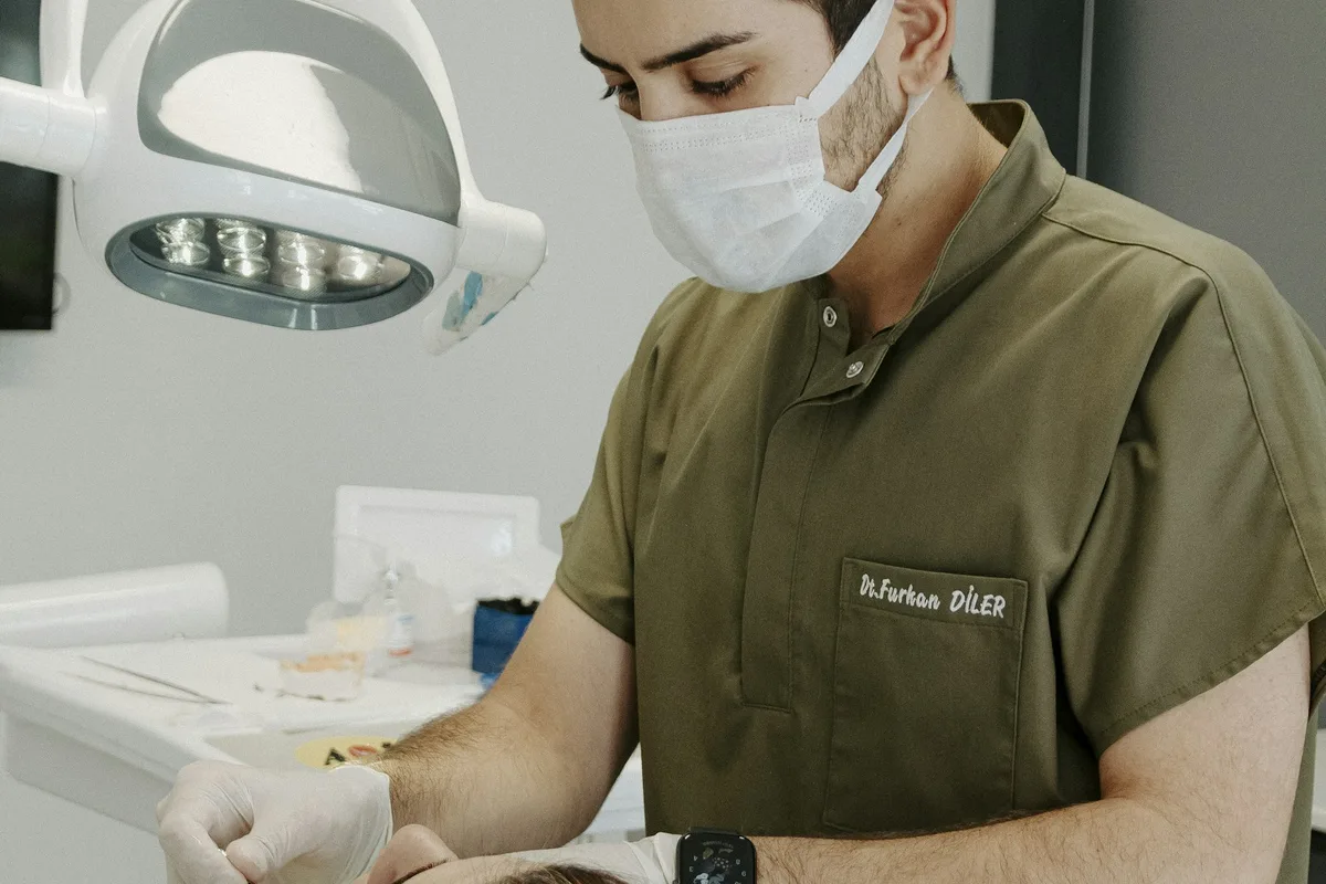 Dental examination in a professional clinic