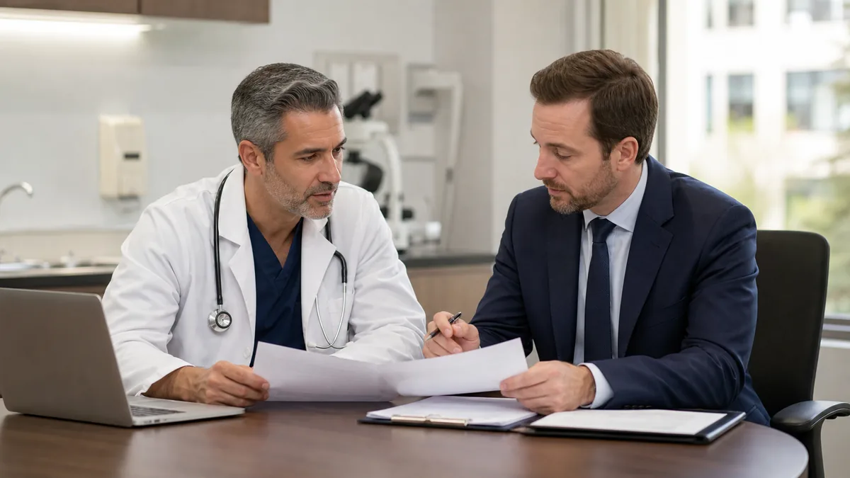 Canadian physician discussing incorporation and tax planning