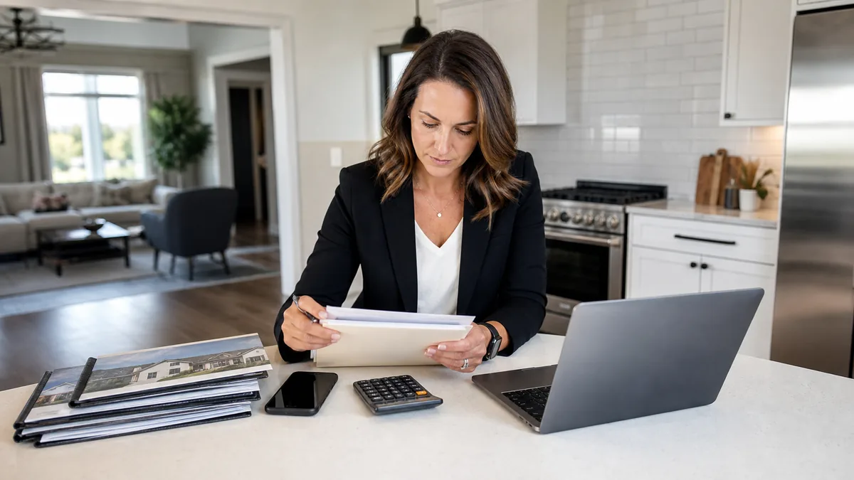 Canadian realtor organizing commission tax records