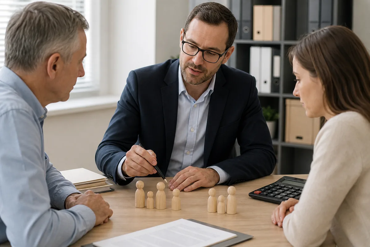 Family reviewing dividend eligibility