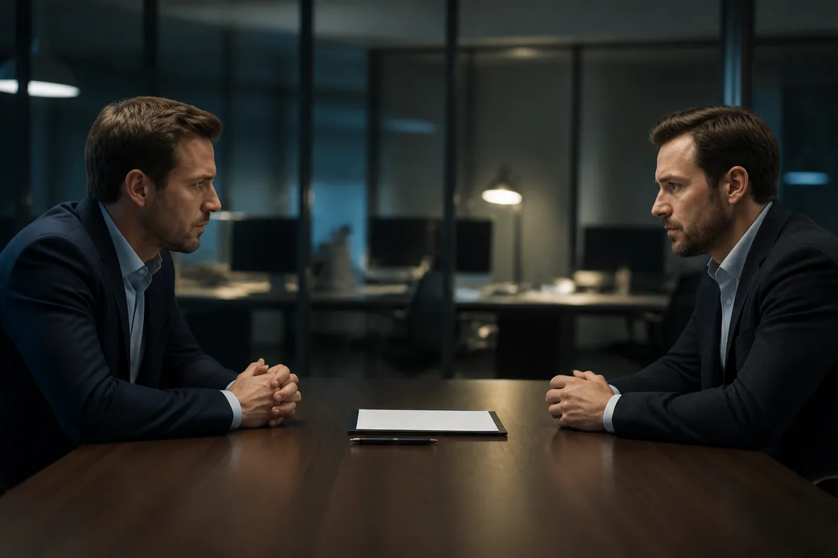 Business partners facing a dispute