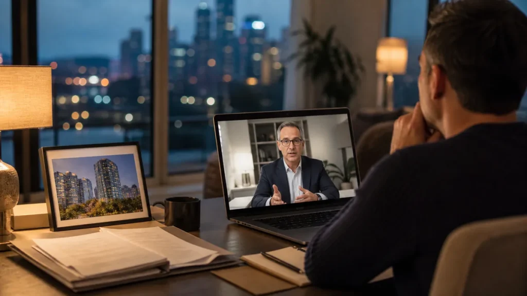Non-resident consulting a Canadian property lawyer