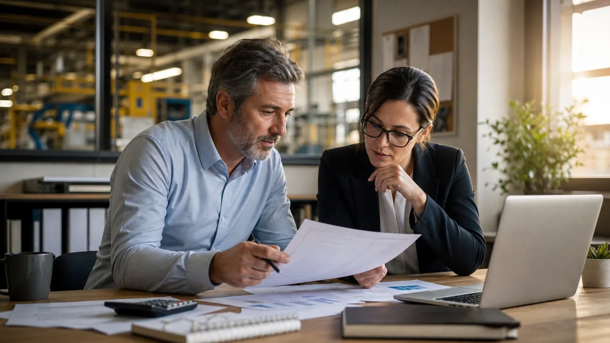 Owner reviewing a shareholder loan
