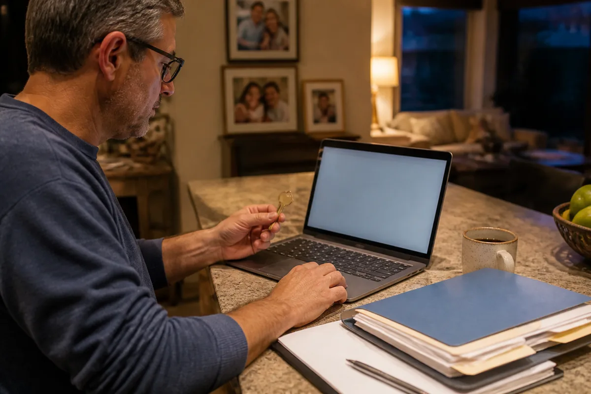 Homeowner completing a vacancy declaration